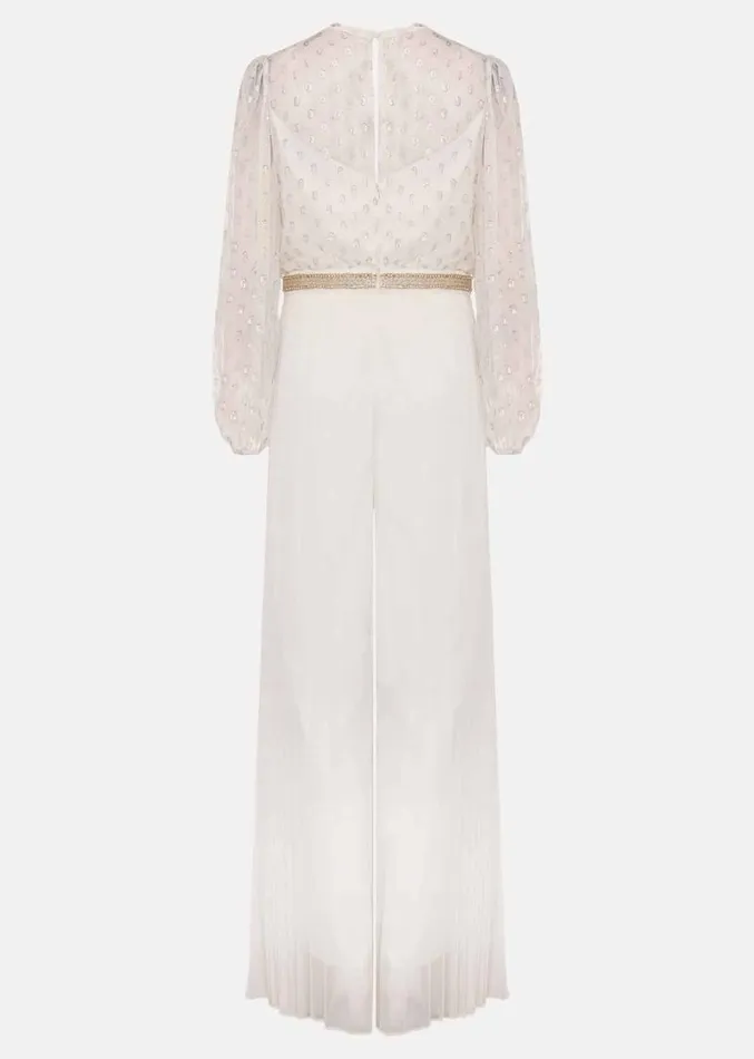 Larissa Pleated Jumpsuit Ivory Women Phase Eight Dresses