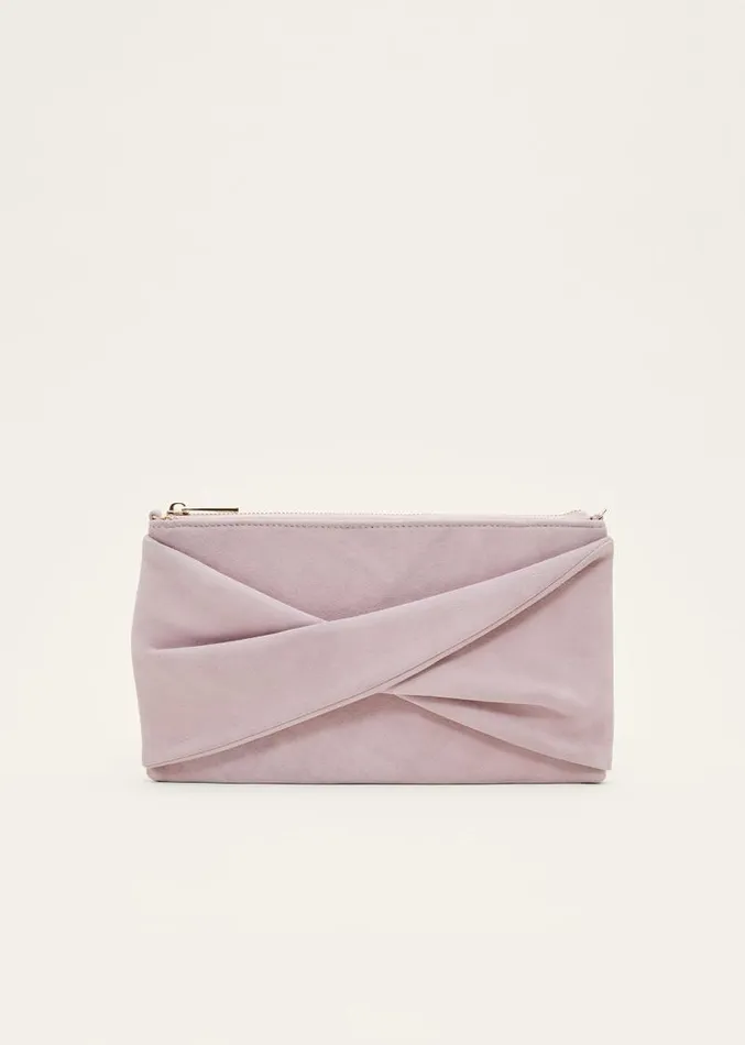 Latte Suede Clutch Bag Latte Women Phase Eight Bags and Clutches