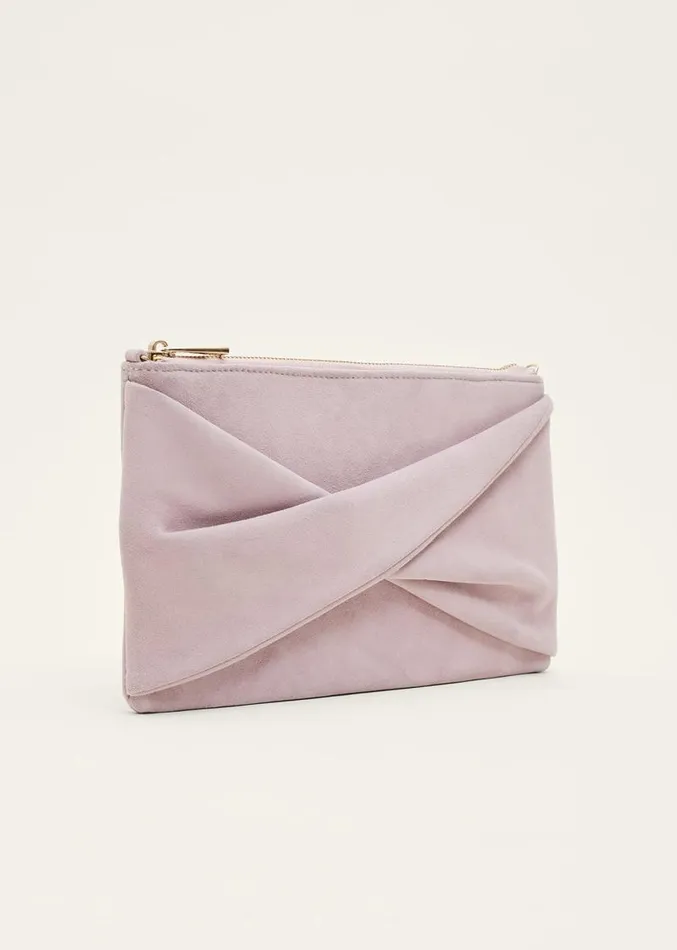 Latte Suede Clutch Bag Latte Women Phase Eight Bags and Clutches