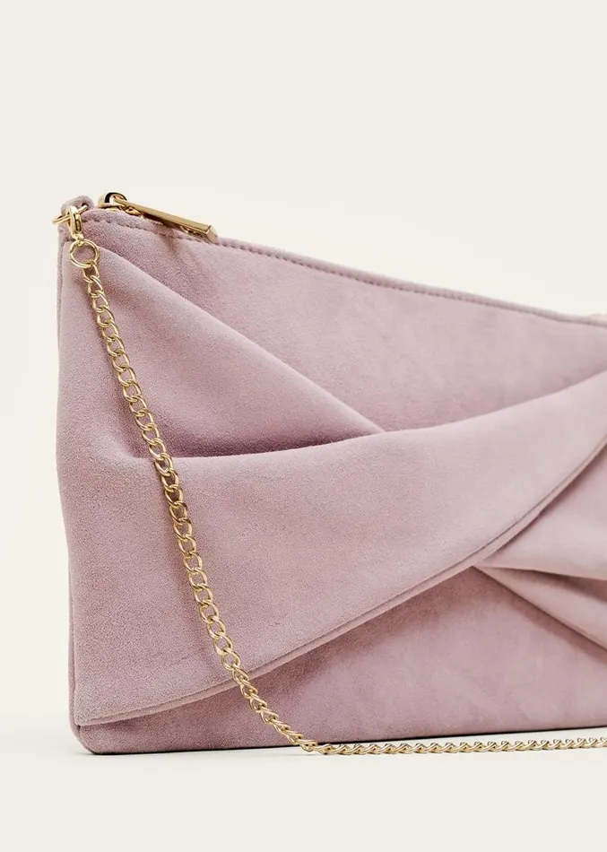 Latte Suede Clutch Bag Latte Women Phase Eight Bags and Clutches
