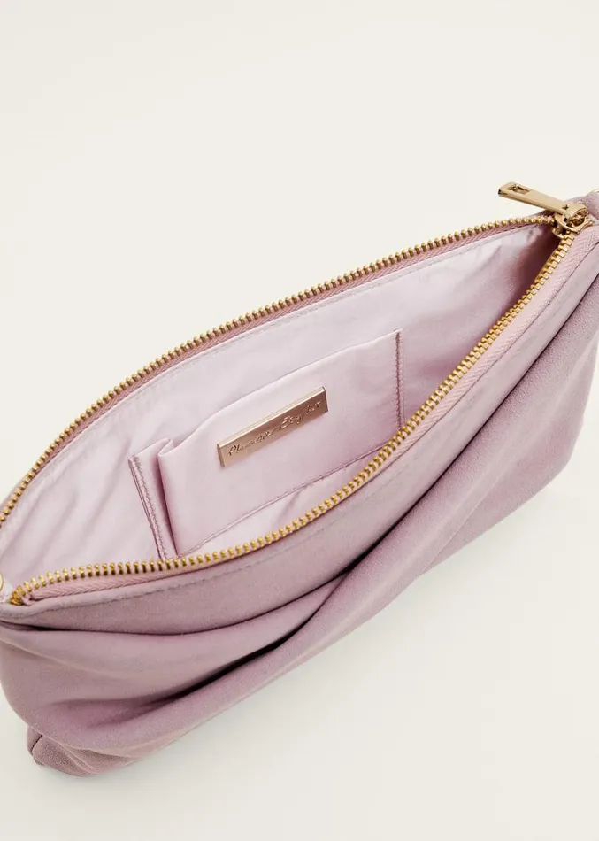 Latte Suede Clutch Bag Latte Women Phase Eight Bags and Clutches