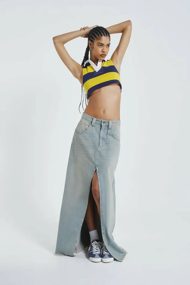 League Cropped Rugby Vest Yellow Women Jaded London Crop Tops League Cropped Rugby Vest Yellow Women Jaded London Crop Tops