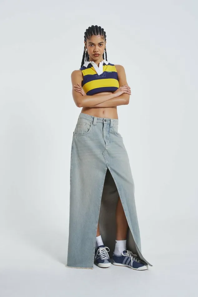 League Cropped Rugby Vest Yellow Women Jaded London Crop Tops League Cropped Rugby Vest Yellow Women Jaded London Crop Tops