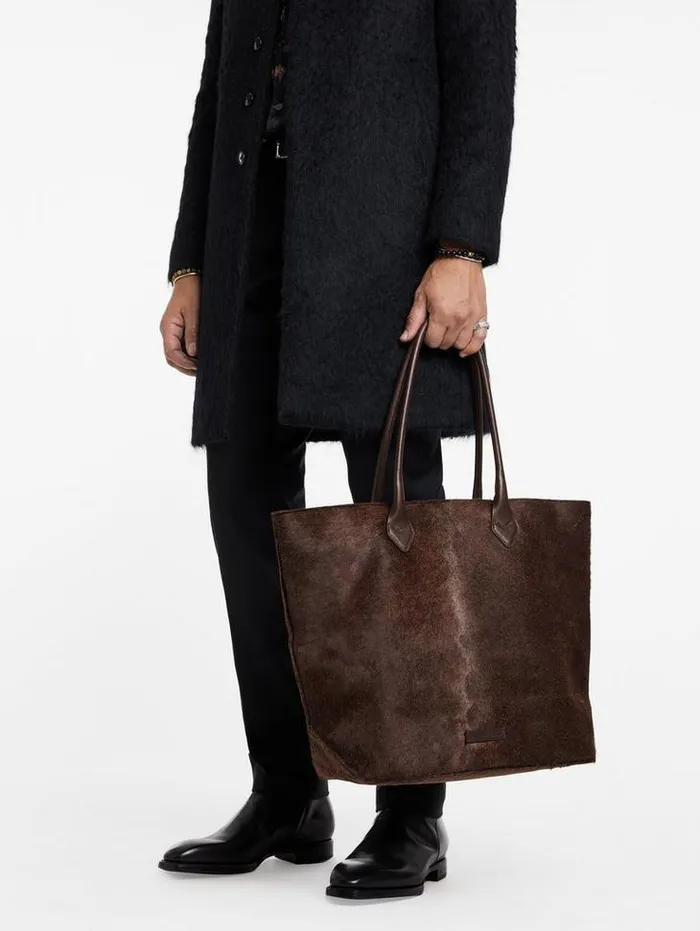 Leather Bags Men John Varvatos TOTE BAG Charc Brown