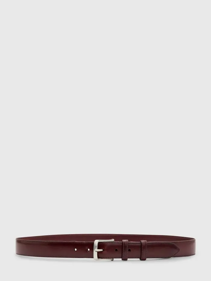 Leather Belts Men John Varvatos DRESS BELT Black
