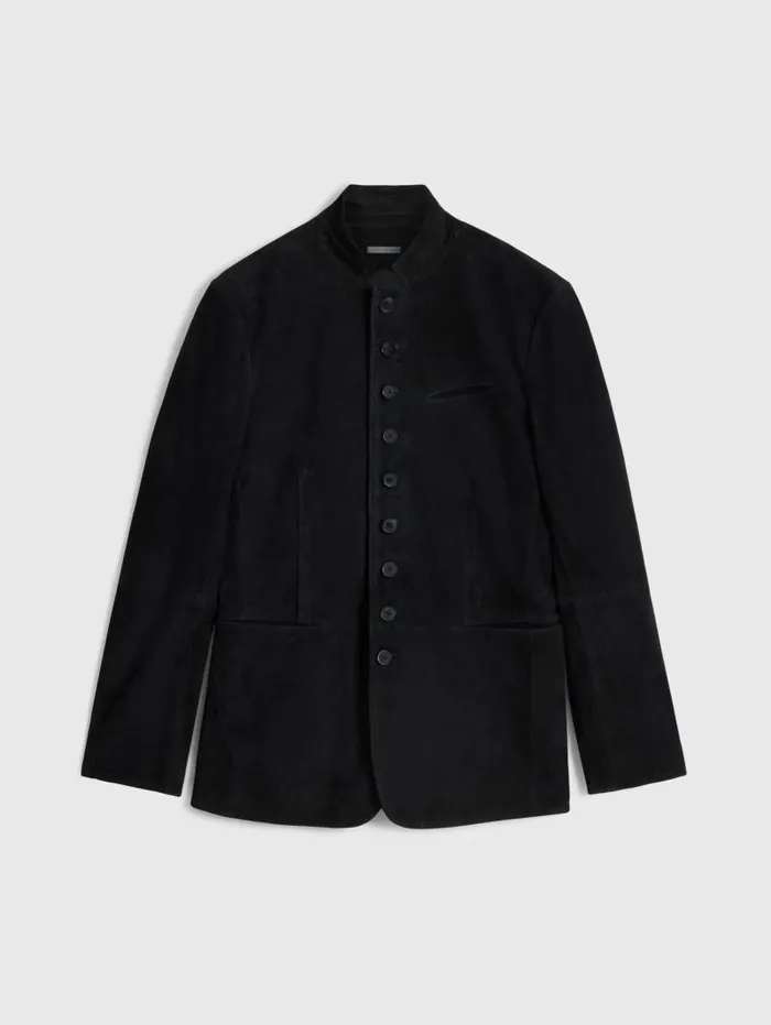 Leather Jackets Men John Varvatos WOODWARD MULTIBUTTON JACKET Black