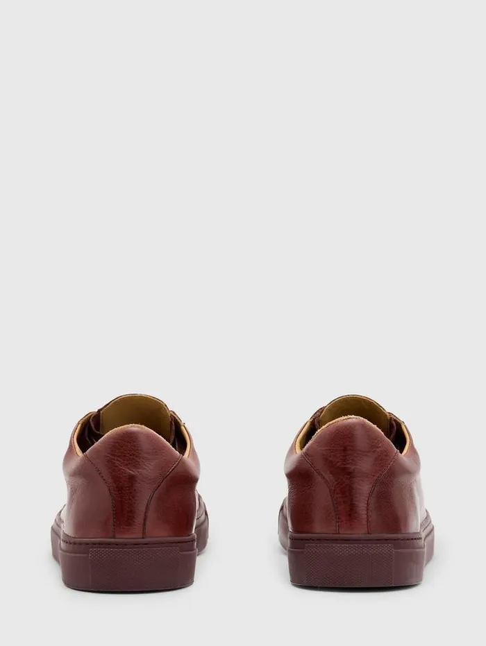 Leather Sneakers Men John Varvatos REED LOW Port