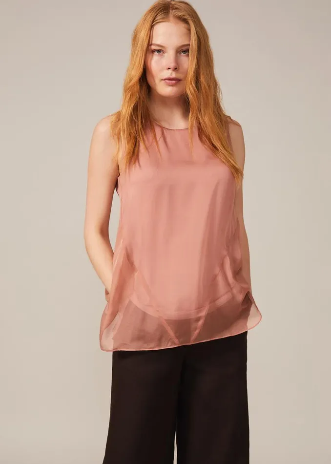 Leowa Silk Blouse Blush Women Phase Eight Shirts and Blouses