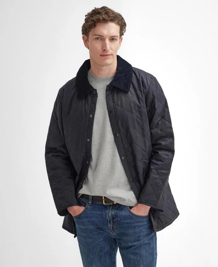 Liddesdaleu00ae Quilted Jacket Black Men Barbour Quilted Jackets