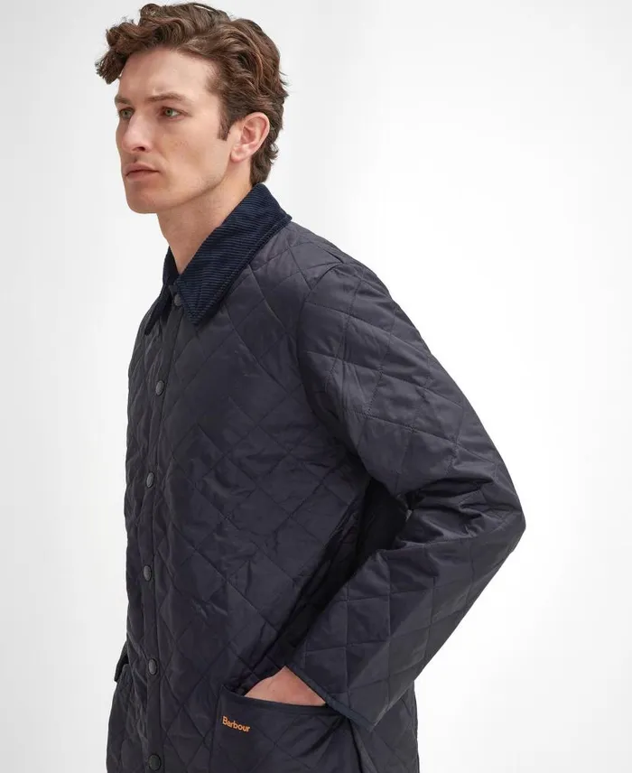 Liddesdaleu00ae Quilted Jacket Black Men Barbour Quilted Jackets