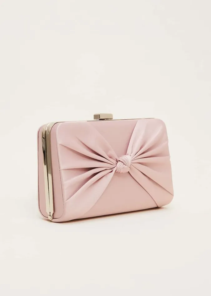 Light Pink Satin Clutch Box Antique Rose Women Phase Eight Bags and Clutches Light Pink Satin Clutch Box Antique Rose Women Phase Eight Bags and Clutches