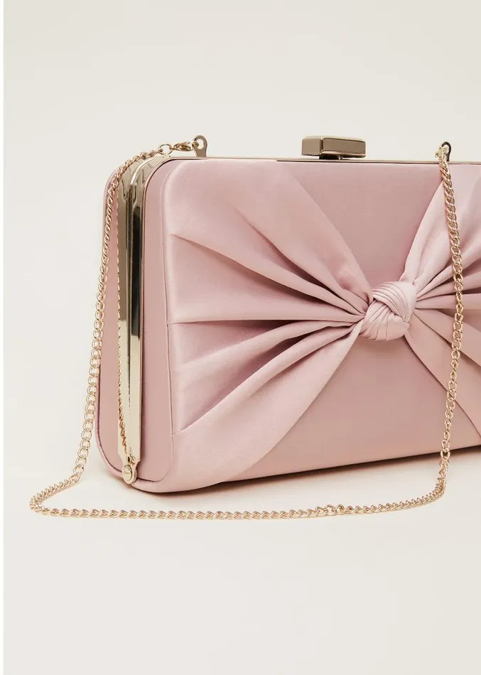Light Pink Satin Clutch Box Antique Rose Women Phase Eight Bags and Clutches Light Pink Satin Clutch Box Antique Rose Women Phase Eight Bags and Clutches