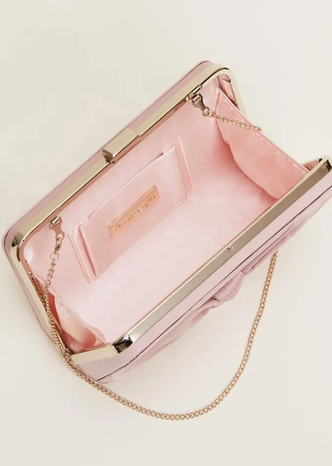 Light Pink Satin Clutch Box Antique Rose Women Phase Eight Bags and Clutches Light Pink Satin Clutch Box Antique Rose Women Phase Eight Bags and Clutches