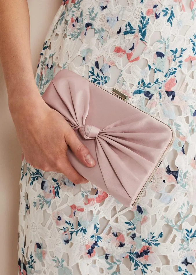 Light Pink Satin Clutch Box Antique Rose Women Phase Eight Bags and Clutches Light Pink Satin Clutch Box Antique Rose Women Phase Eight Bags and Clutches