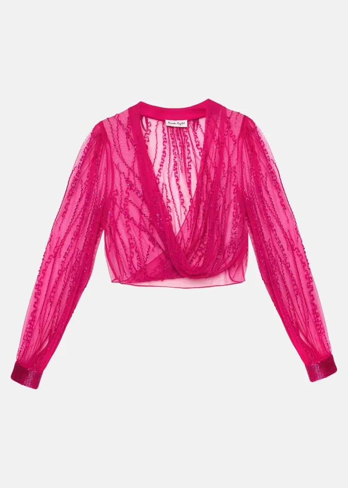 Lila Beaded Cover Up Fuchsia Women Phase Eight Jackets