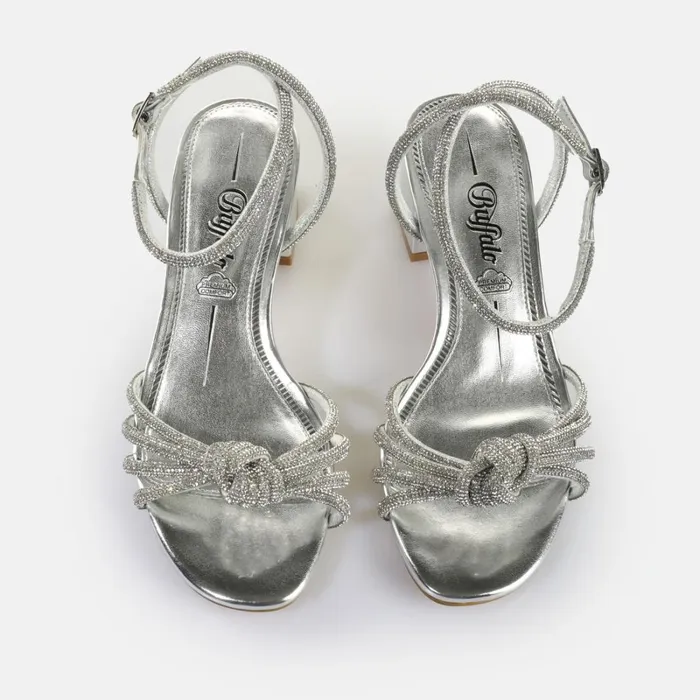 Lilly Bow Glitzersilber Buffalo Heels Lilly Bow Glitzersilber Buffalo Heels