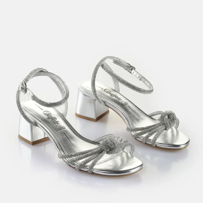 Lilly Bow Glitzersilber Buffalo Heels Lilly Bow Glitzersilber Buffalo Heels