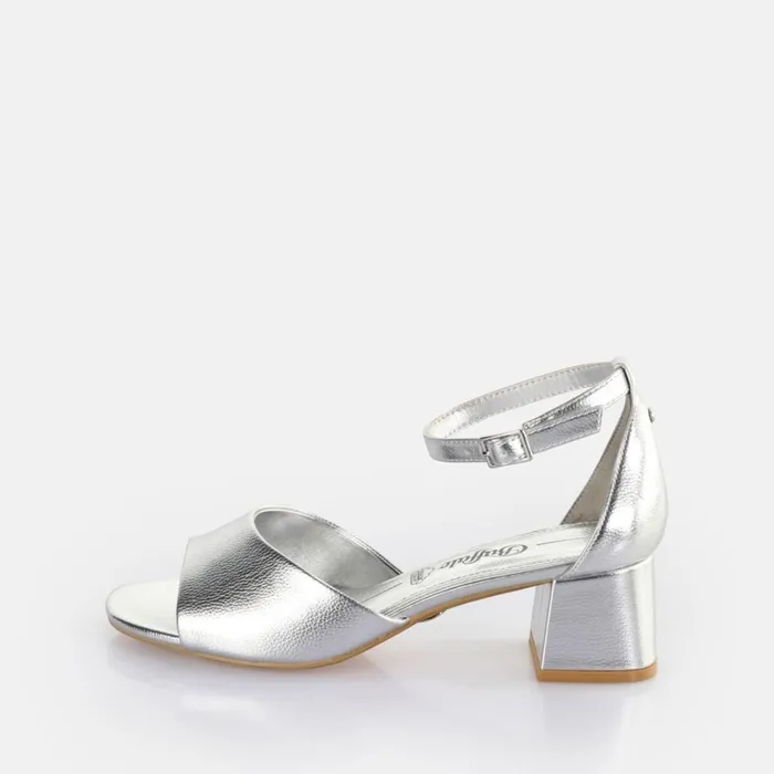 Lilly Neat Silver Buffalo Heels