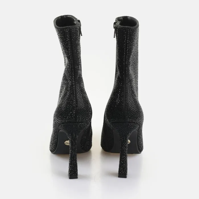 Linda Ankle Shine 8211 Vegan Satin 8211 Black Black Buffalo Boots and AnkleBoots Linda Ankle Shine 8211 Vegan Satin 8211 Black Black Buffalo Boots and AnkleBoots