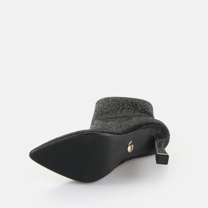 Linda Ankle Shine 8211 Vegan Satin 8211 Black Black Buffalo Boots and AnkleBoots Linda Ankle Shine 8211 Vegan Satin 8211 Black Black Buffalo Boots and AnkleBoots