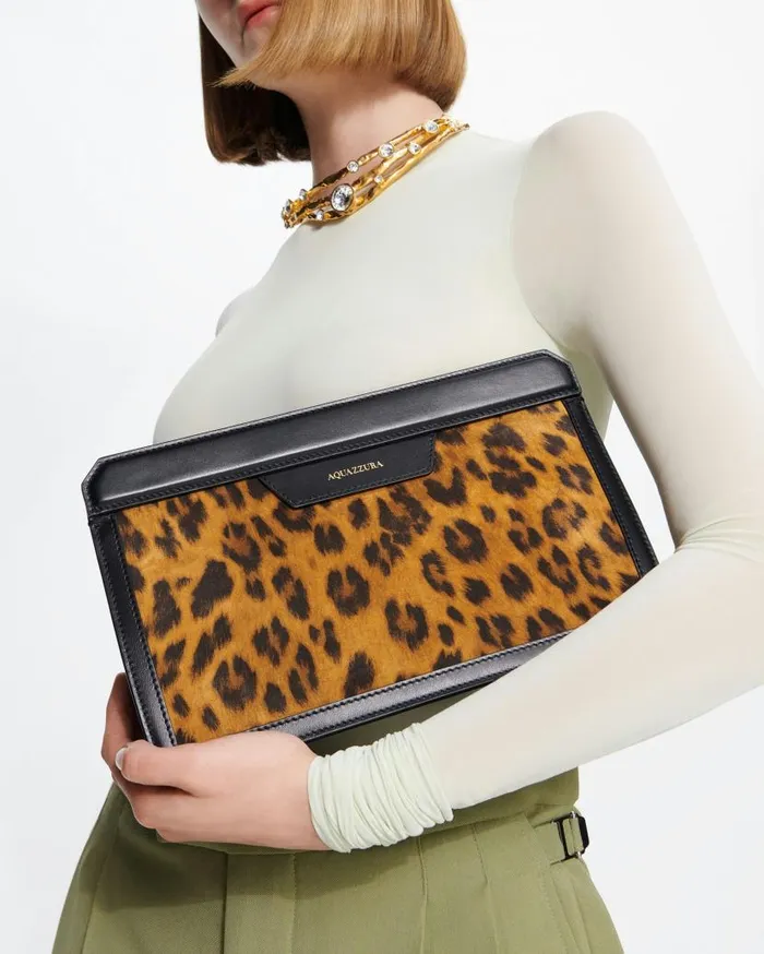Linda Pouch Brown Women Aquazzura Clutch Bags Linda Pouch Brown Women Aquazzura Clutch Bags