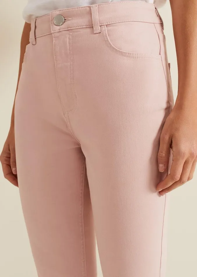 Lindsey Cropped Straight Leg Jeans Pink Women Phase Eight Jeans