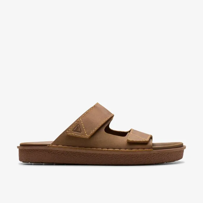 Litton Strap Tan Leather Men Clarks Sandals and Flip Flops