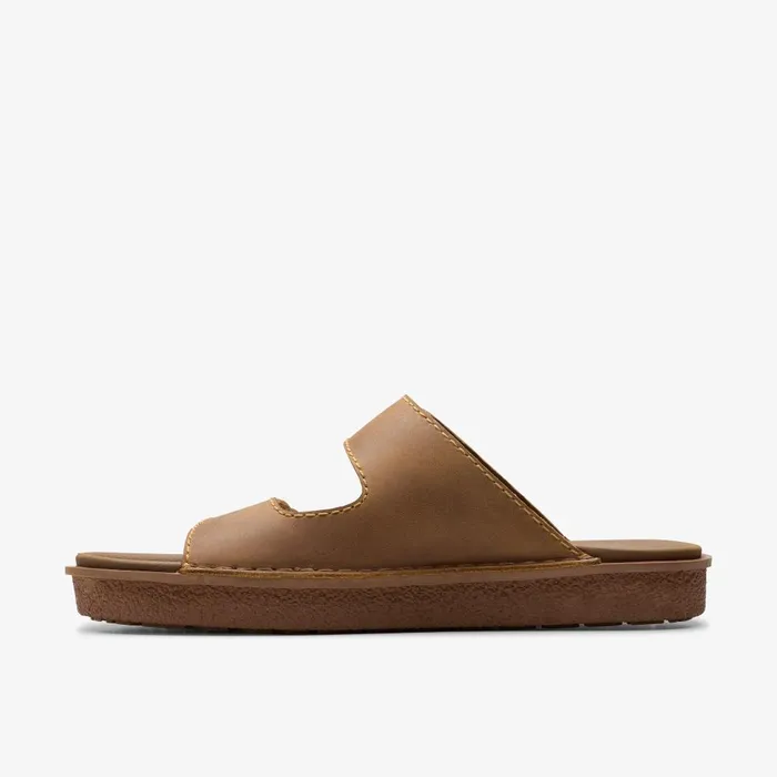Litton Strap Tan Leather Men Clarks Sandals and Flip Flops