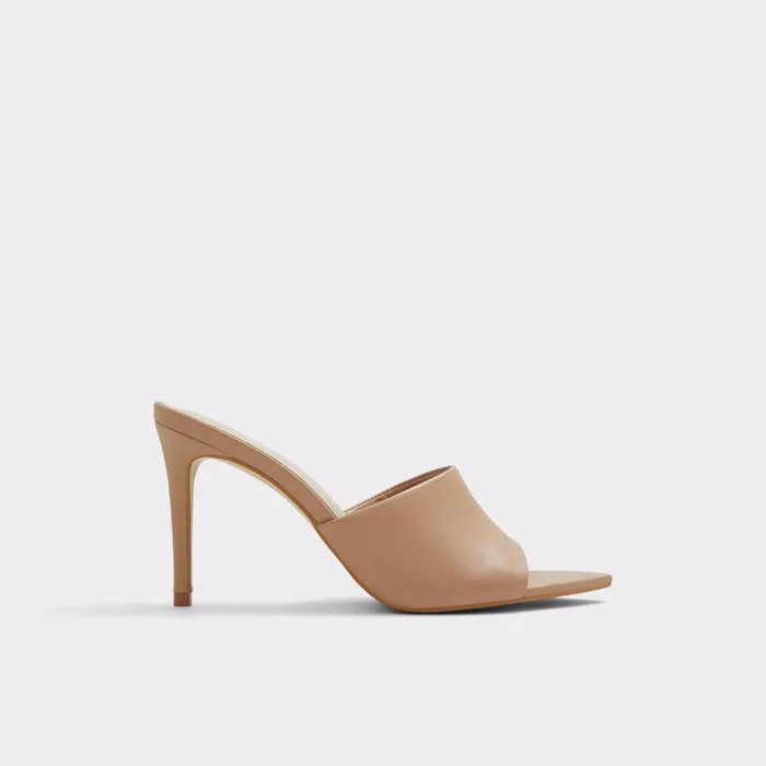 Liya Dark Beige Women ALDO Mule Shoes