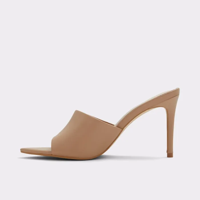 Liya Dark Beige Women ALDO Mule Shoes