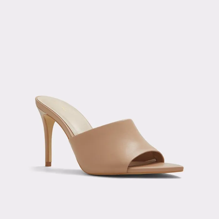 Liya Dark Beige Women ALDO Mule Shoes