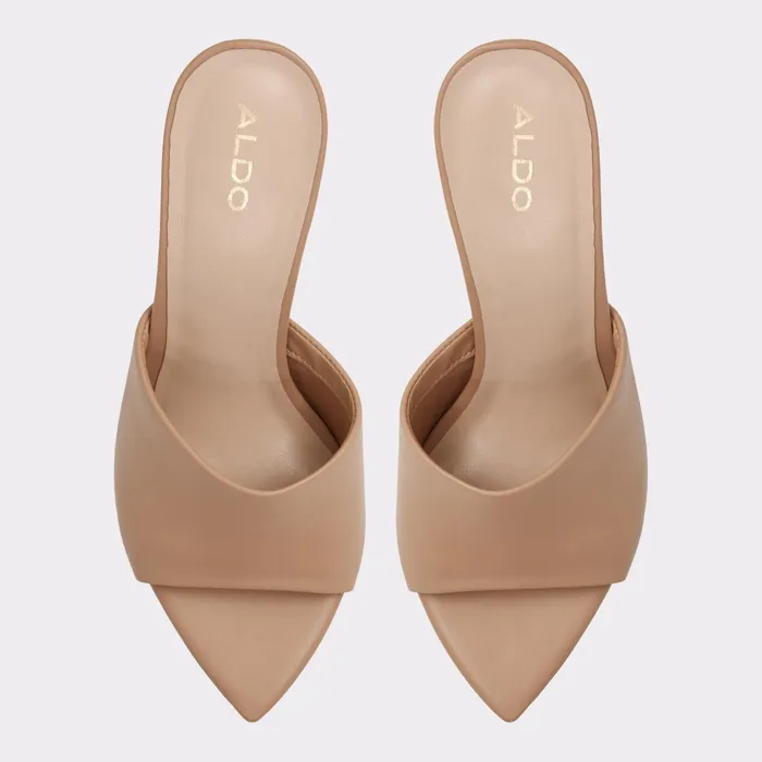 Liya Dark Beige Women ALDO Mule Shoes