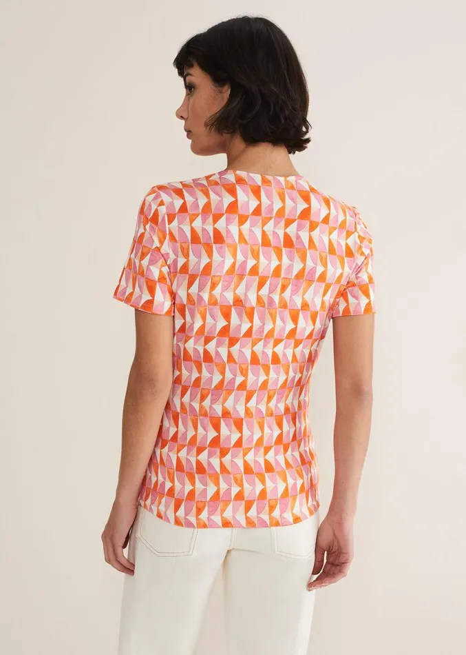 Loicia Geo Wrap Top Pink Women Phase Eight Tops and TShirts