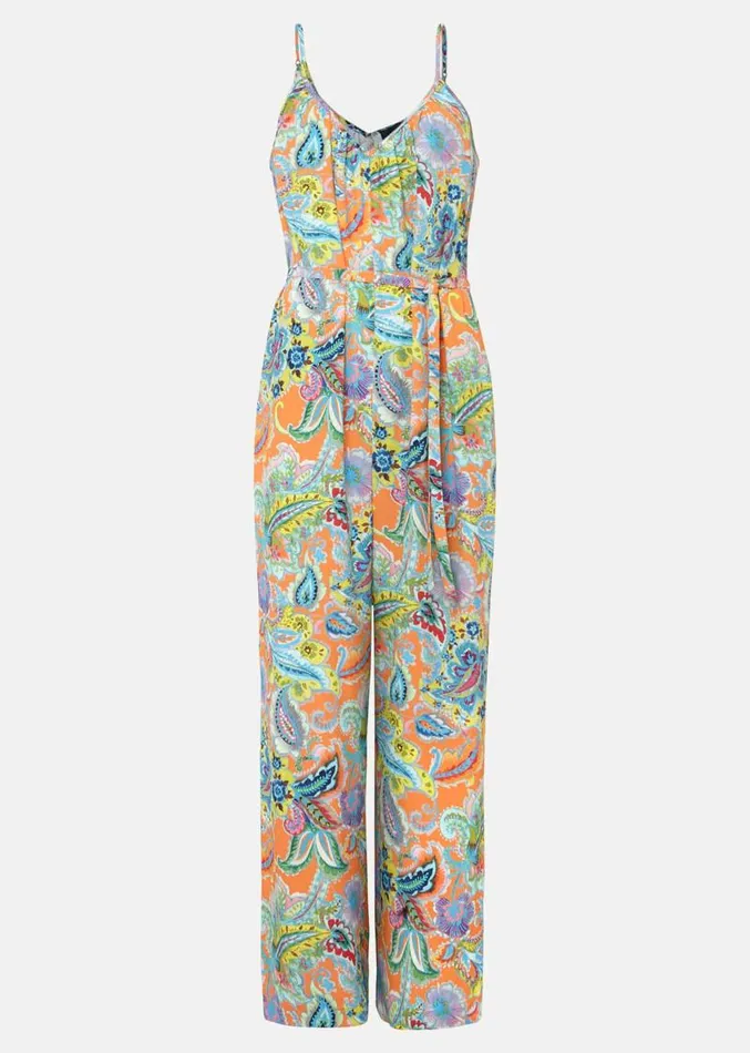 Lou Printed Paisley Boilersuit Multicoloured Women Phase Eight Dresses