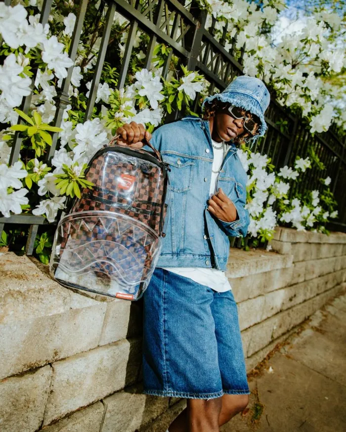 LOUD AND CLEAR 8211 CLEAR DLX BACKPACK Bags SPRAYGROUND LOUD AND CLEAR 8211 CLEAR DLX BACKPACK Bags SPRAYGROUND