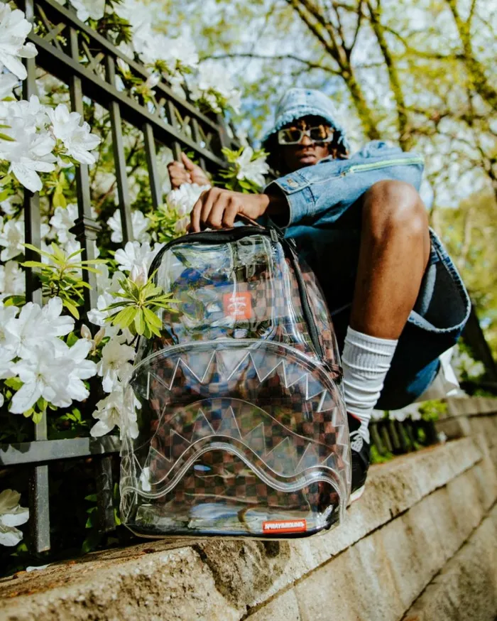 LOUD AND CLEAR 8211 CLEAR DLX BACKPACK Bags SPRAYGROUND LOUD AND CLEAR 8211 CLEAR DLX BACKPACK Bags SPRAYGROUND