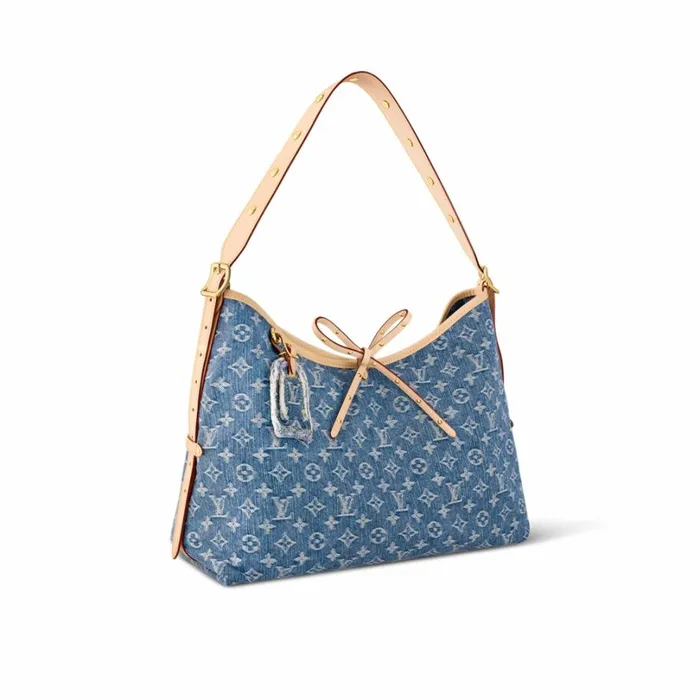 Louis Vuitton CarryAll Bag Louis Vuitton M46855 CarryAll MM Denim Blue 8211 Louis Vuitton Handbag Store 8211 Women