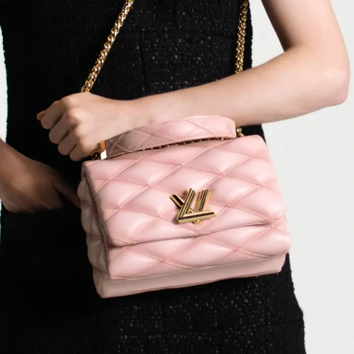 Louis Vuitton Twist Bag Louis Vuitton M24465 GO14 MM Rosabella Pink 8211 Louis Vuitton Handbag Store 8211 Women