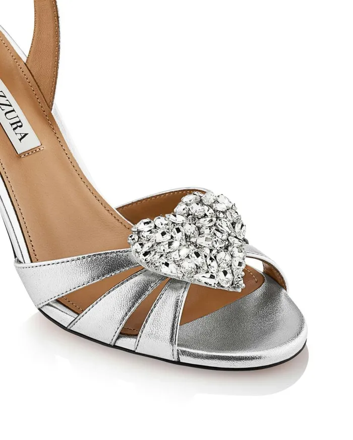 Love Me Sandal 85 Silver Women Aquazzura Bridal Love Me Sandal 85 Silver Women Aquazzura Bridal