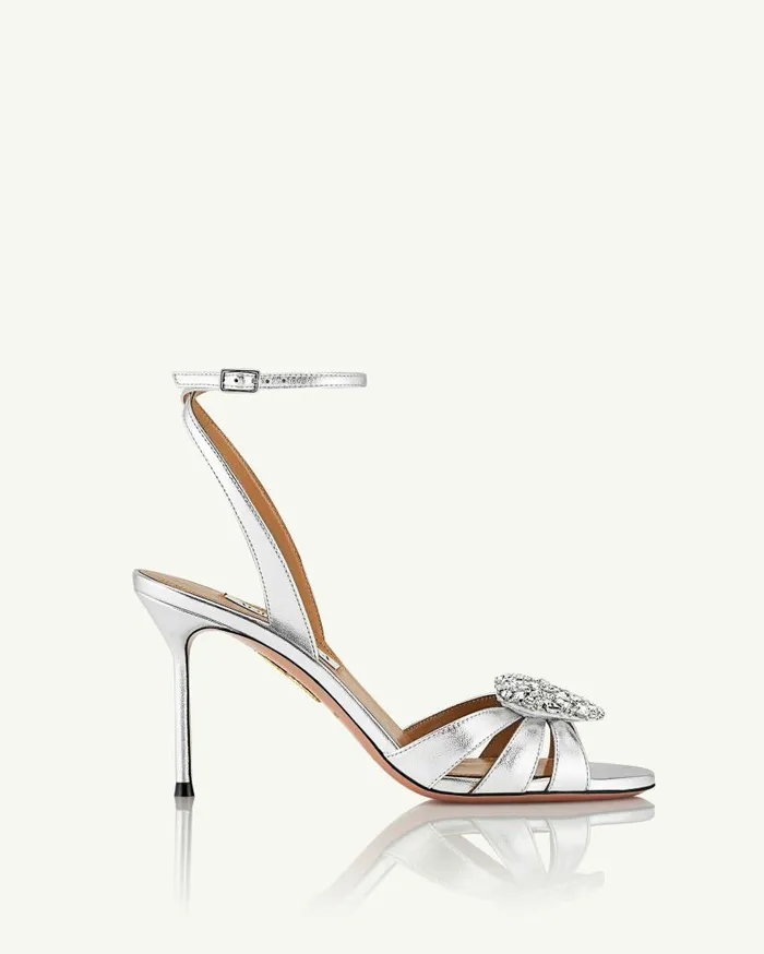 Love Me Sandal 85 Silver Women Aquazzura Bridal Love Me Sandal 85 Silver Women Aquazzura Bridal