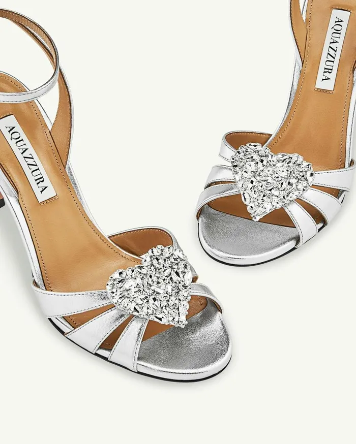 Love Me Sandal 85 Silver Women Aquazzura Bridal Love Me Sandal 85 Silver Women Aquazzura Bridal