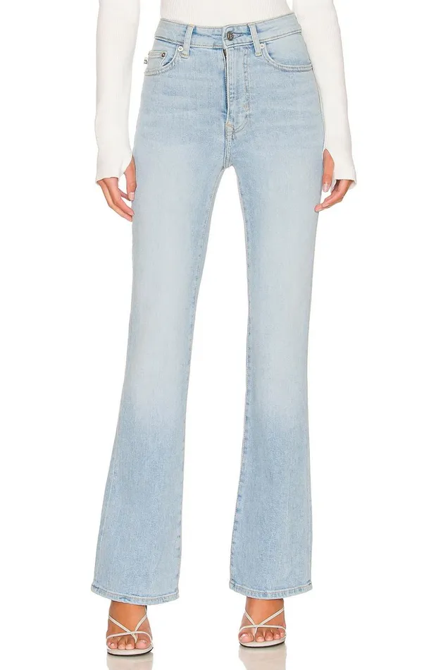 Lovers and Friends Denim Women Greyson Ultra High Rise Slim Boot Cypress