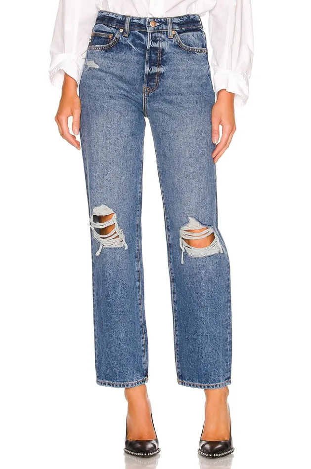 Lovers and Friends Denim Women Ryan High Rise Loose Straight Palm Canyon