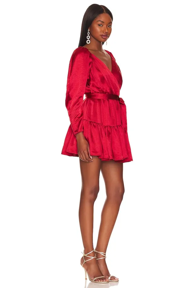 Lovers and Friends Dresses Women Corinne Mini Dress Cherry Red Lovers and Friends Dresses Women Corinne Mini Dress Cherry Red