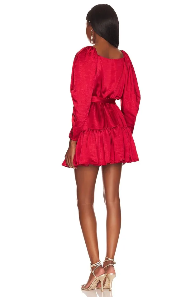 Lovers and Friends Dresses Women Corinne Mini Dress Cherry Red Lovers and Friends Dresses Women Corinne Mini Dress Cherry Red