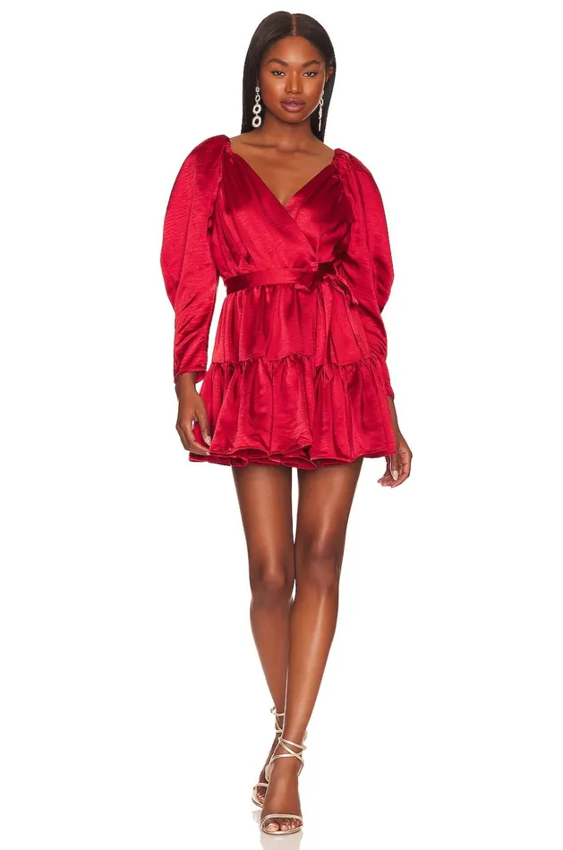 Lovers and Friends Dresses Women Corinne Mini Dress Cherry Red Lovers and Friends Dresses Women Corinne Mini Dress Cherry Red