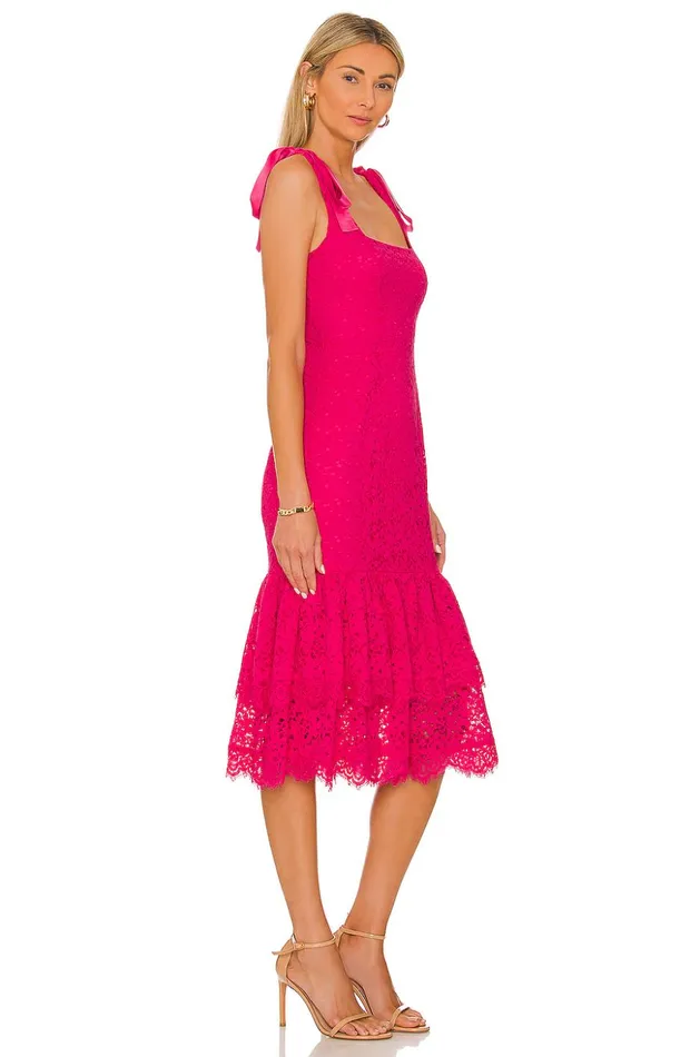 Lovers and Friends Dresses Women Day Keeper Midi Dress Paradise Pink Lovers and Friends Dresses Women Day Keeper Midi Dress Paradise Pink