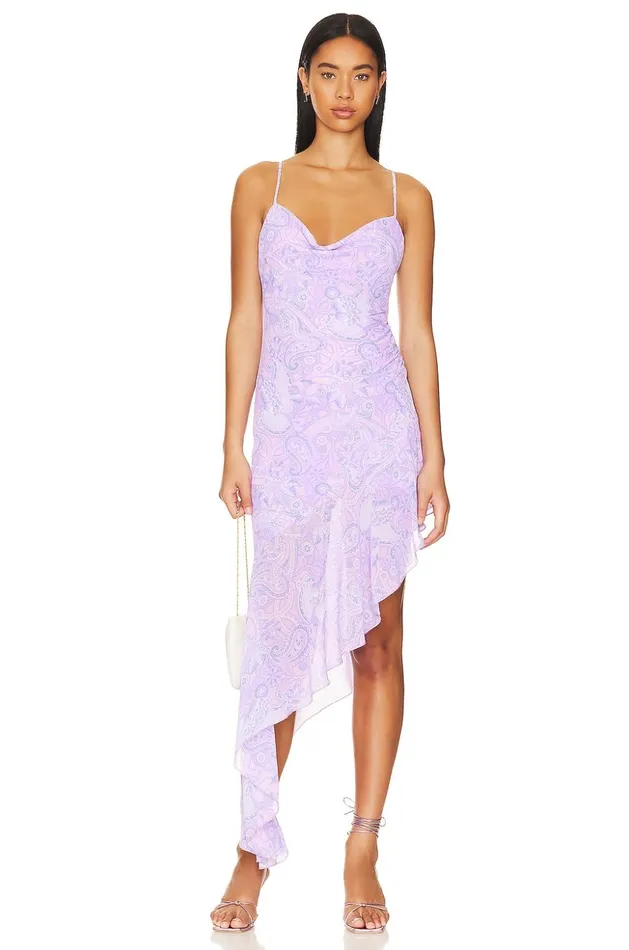 Lovers and Friends Dresses Women Keoni Asymmetrical Dress 2000 Paisley