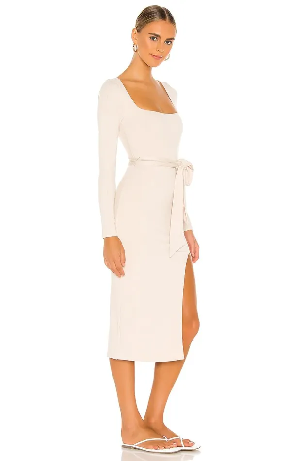 Lovers and Friends Dresses Women Sariah Midi Dress Ecru Lovers and Friends Dresses Women Sariah Midi Dress Ecru