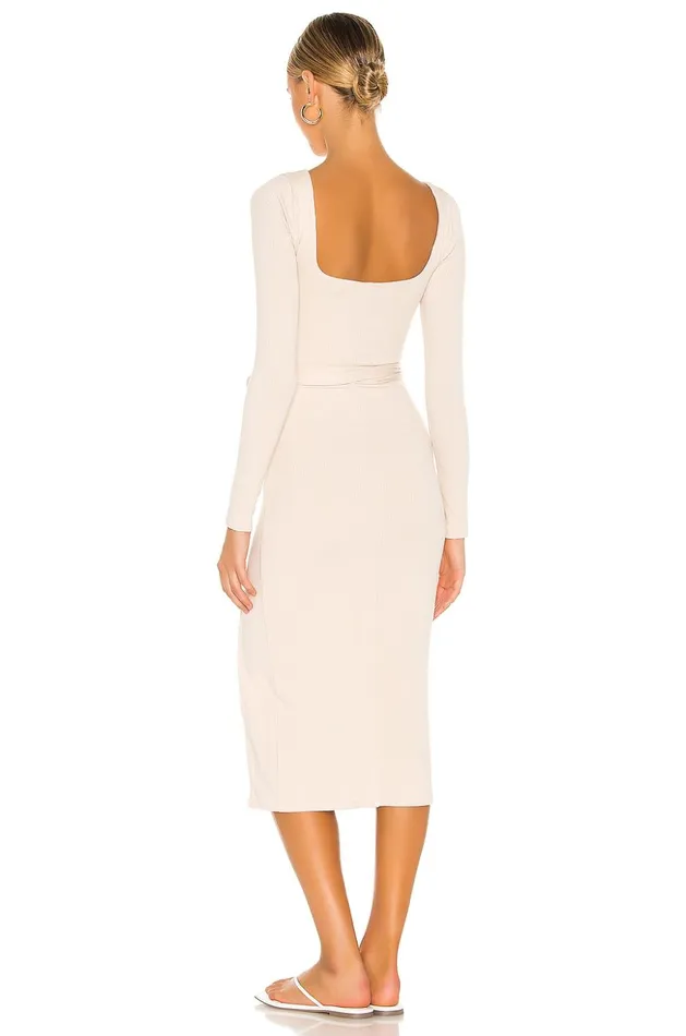Lovers and Friends Dresses Women Sariah Midi Dress Ecru Lovers and Friends Dresses Women Sariah Midi Dress Ecru